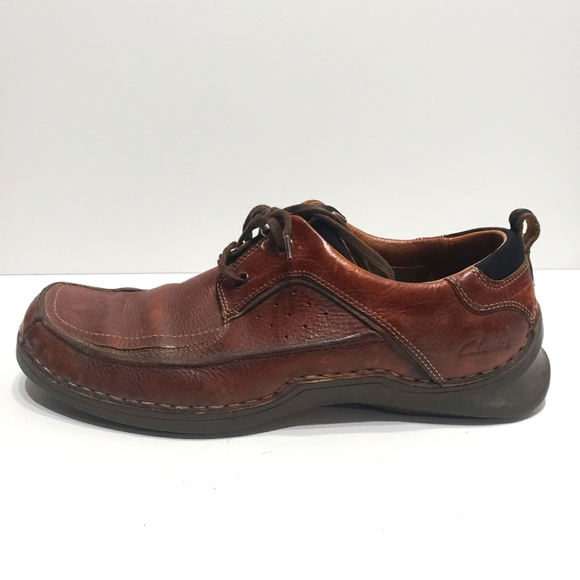 Clarks Men's Brown Leather Loafer Shoes